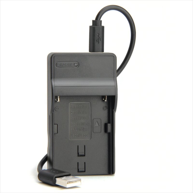 Cargador Usb Alpha Sony Bc Vm Para Bater A Np Fm H Tienda