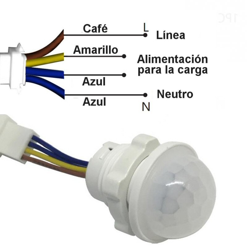 Sensor Pir ,interruptor Detector Movimiento Humano 110-220v